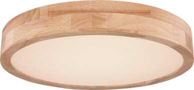 RAINER Deckenleuchte Holz dimmbar Fernbedienung LED 24W 1350lm CCT 3.000-6.000 