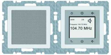 Radio Touch DAB+/Bluet. Set mit LS polarweiß samt Q.x 