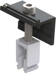 Abschlussklemme Click höhenverstellbar schwarz 30-42 schwarz 