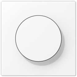 Abdeckung mit Drehknopf Serie LS schneeweiß matt 