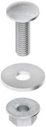 Flachrundkopfschraube M6 ähnl. DIN 603 Länge 20 mm 