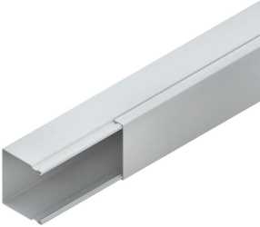 Mini-Leitungsschutzkanal mit Deckel 26x30x2000 mm mit Bodenlochung Stahl 