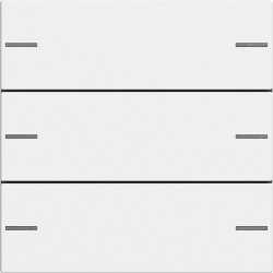 Wippenset 3-fach für Tastsensor 4 System 55 Reinweiß seidenmatt 