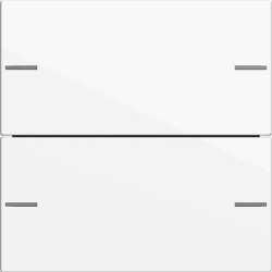 Wippenset 2-fach für Tastsensor 4 System 55 Reinweiß glänzend 