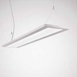 Hängeleuchte Luceo Slim 1244mm 4000lm 840 CDP DALI weiß Set mit Kopfstück+Seil 