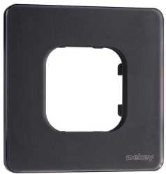 ekey xLine Rahmen für xLine Fingerprint 1-fach aus Glas in Schwarz 