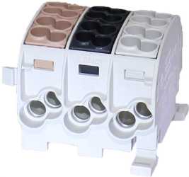 Hauptleitungsklemme ZK 25/3 3X4 AL/CU 