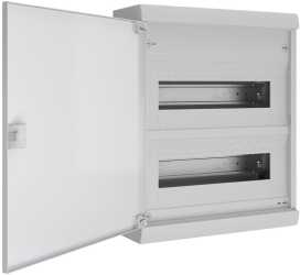 Kleinverteiler Resi9 KV Aufputz 2x12 Module 1 PE-Erdungsklemme Volltür 