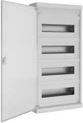 Kleinverteiler Resi9 KV Aufputz 4x12 Module 1 PE-Erdungsklemme Volltür 