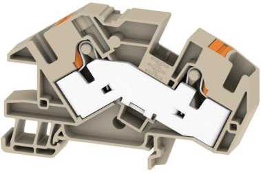 Durchgangs-Reihenklemme 16 mm² AITB 16 BB 2C dunkelbeige 