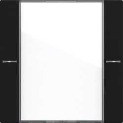 Wippenset 1fach mit Beschriftungsfeld für Tastsensor 4 System 55 Klar/Schwarz 