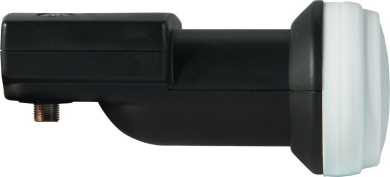 Universal V/H LNB mit Satfinder 1 Teilnehmer Feed 40 mm DM F-Anschluss schwarz 