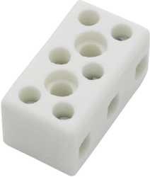 Keramikklemme 4mm² 3-polig 
