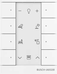 Bedienelement 8-fach mit Beschriftungsfeld IP20 