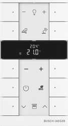 Raumtemperaturregler mit Bedienfunktion 10-fach weiß 