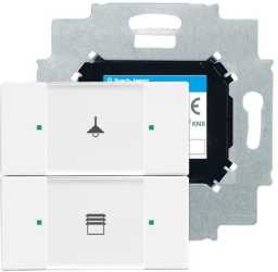 Bedienelement 2-fach mit beiligendem Busankoppler 