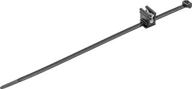 Clip-Kabelbinder 4,6x200 schwarz Klemmbereich 1-3 mm 