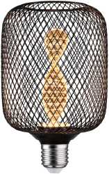 LED Lampe Metallic Glow Zyl schwarz Helix E27 110lm 3,5W 1800K 230V 