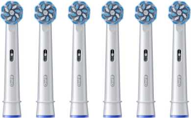 Aufsteckbürsten 6 Stück PRO Sensitive Clean weiß 