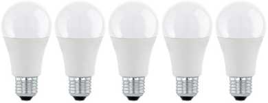 LED Birnenlampe E27 A60 9W 806lm 3000K 5er PACK 