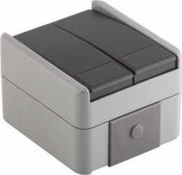 Serientaster IP44 10 A 250 V grau 