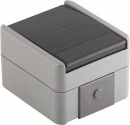 Wechselschalter IP44 10 AX 250 V grau TI 