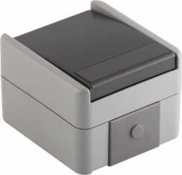 Wechselschalter IP44 10 AX 250 V grau 