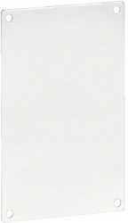 Endstück zu BRAP 68x100 mm aus Aluminium in verkehrweiß 