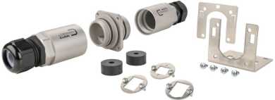 Schutzgehäuse für Außenanwendungen Set mit Montagewinkel 