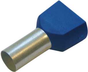 Twin-Aderendhülse 0,75 mm² / L 8mm blau 