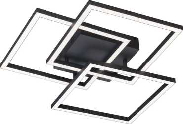 Seth Deckenleuchte schwarz LED 29W stufenlos dimmbar tunable white (cct) 