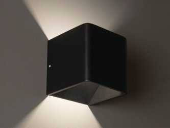 NOVEL W Wandaufbauleuchte schwarz matt LED 2700K 