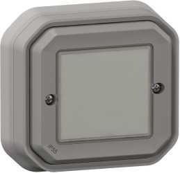 Plexo with Netatmo Wandsender Licht 1-fach IP 55 Grau 