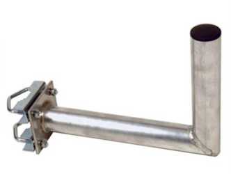 Mastausleger Alu mit Schelle 