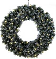 EDMONTON LED-Kranz 60 Durchmesser 700 Grün 