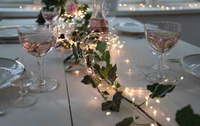 DEW DROP LED-Lichterkette 360 L2000mm Silber Transparent 