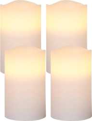 MAY LED-Kerze weiß 75x75x125mm 4Stk 