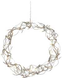 CURLY LED-Ring 80 Durchmesser 300 Silber Transparent 