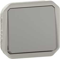 Plexo New Einsatz Wechselschalter 10 AX Steckklemmen (SL) IP55 IK08 Grau 