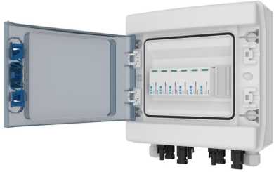 PV DC SPD Überspannungsschutzbox 2IN+2OUT Typ 12 MC4 