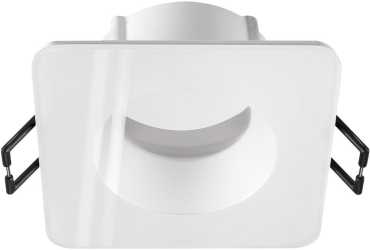 NEW TRIA 68 Deckeneinbauring L: 8,3 B: 8,3 H: 3,55 cm IP 65 inkl Glas weiß 