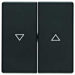 Serienwippe mit Aufdruck Pfeil Q.1/Q.3 schwarz matt 