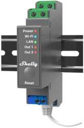 Professioneller 2-Kanal-DIN-Schienen-Relaisschalter mit WLAN- LAN-Verbindung 