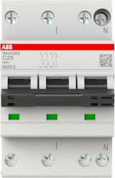 LS-Schutzschalter 3+N-polig 6kA C-Char 25A 3TE 