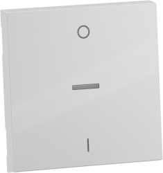 SEANO Wippe Ausschalter 2-polig Beleuchtungsfenster Farbe: Ultraweiß 