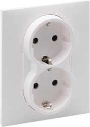 SEANO 2-fach Schuko-Steckdose Steckklemmen erhöhter Berührungsschutz UW 