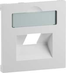 SEANO Abdeckung 1x RJ45 für Datendosen Fremdfabrikate Farbe: Ultraweiß 