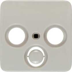 Abdeckung Antennen-Steckdose Creo mandelweiß 