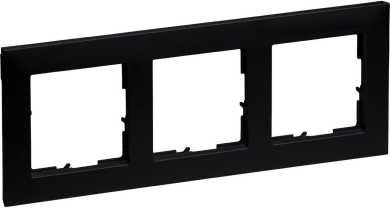 SEANO 3-fach Rahmen in der Farbausführung Schwarz lackiert 