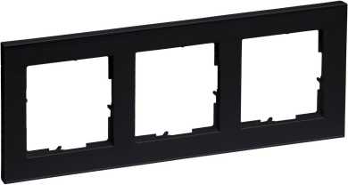 SEANO+ 3-fach Rahmen in der Farbausführung Schwarz lackiert 